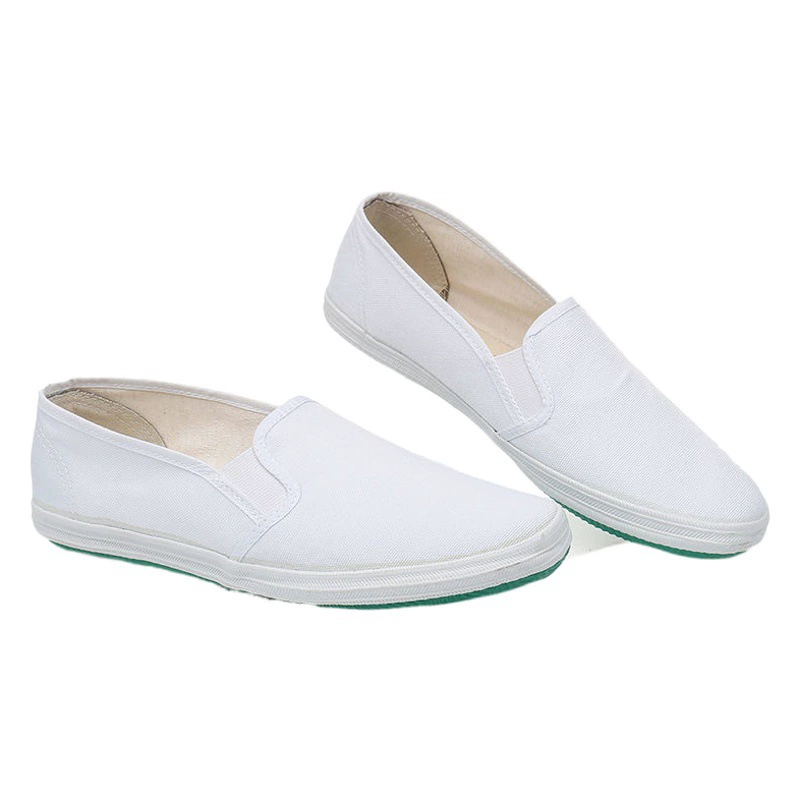 Прямые продажи фабрики Шаньдун белая сетка обувь спортивная парусиновая обувь белые кроссовки Белые кроссовки Сяоши обувь поле