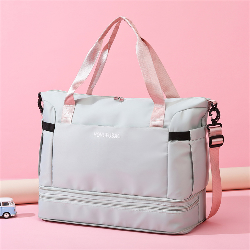 Bolsa de yoga expandible de gran capacidad, bolsa de viaje de mujer, bolsa deportiva casual simple, bolsa de ejercicios de negocios, bolsa de equipaje universal