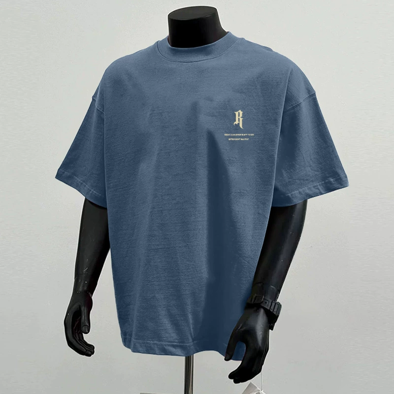 Cotton brand short sleeve T-shirt, American style, loose fit