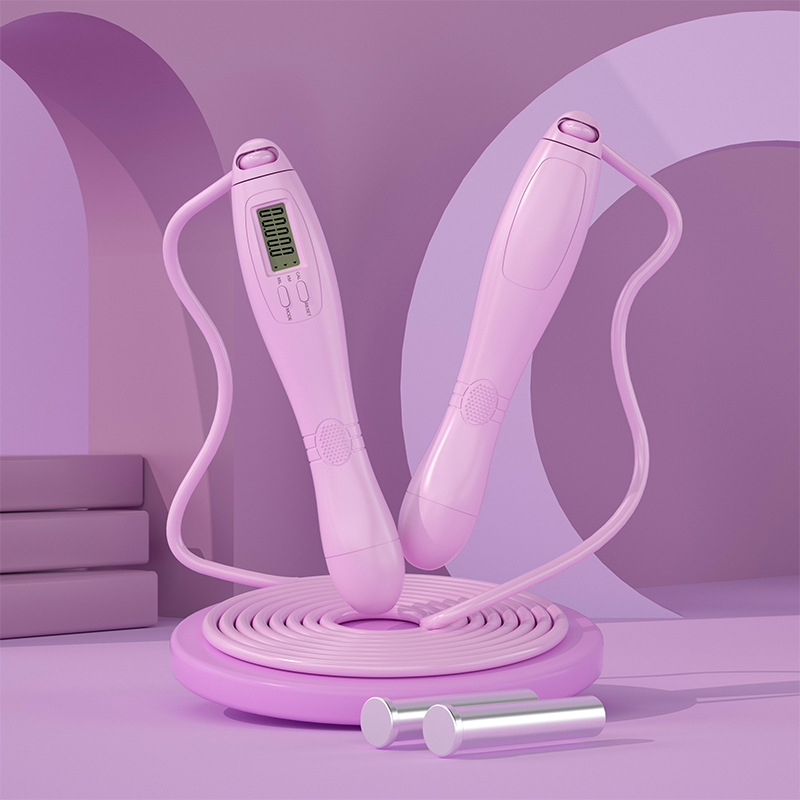 핑크색 긴 밧줄