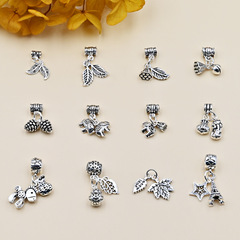 s925純銀飾品配飾復古泰銀組合流蘇吊墜diy水晶編織手鍊串珠配件