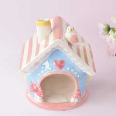 ハムスター巣陶磁器建築鳥屋家金糸熊ウサギ固定避難屋カラー振り子ペット睡眠巣