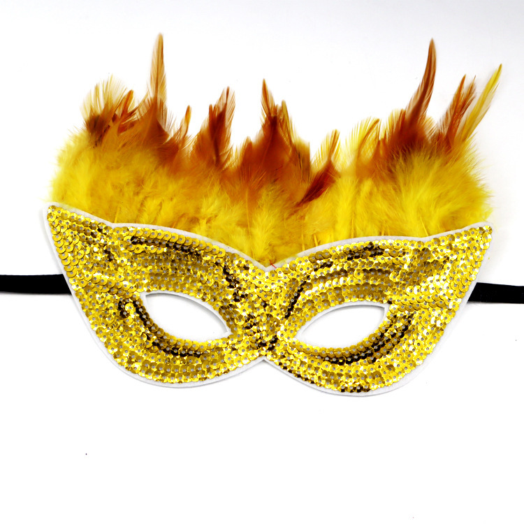 Carnaval europeo y americano Mardi Gras máscaras doradas morada-verde - sequela máscaras de fiesta bar transfronterizas