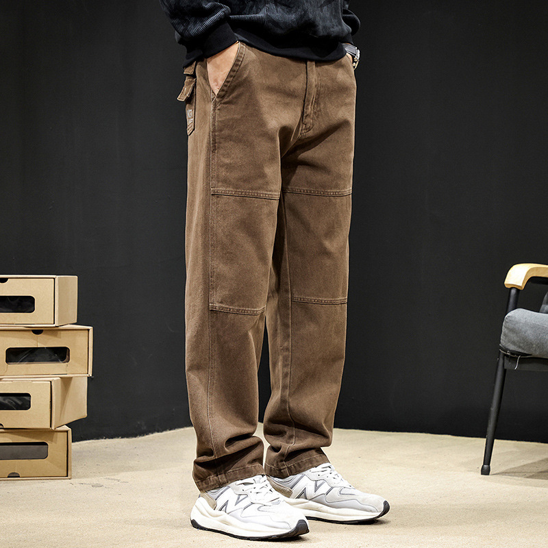 Workwear Casual Pants for Men, Spring and Autumn 2026 New Style Tapered Straight Pants, Men's Long Pants, Plus Size Trendy American Style Men's Pants