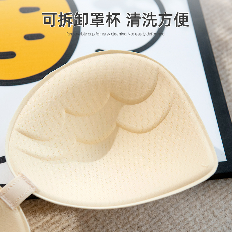 Ropa interior de la madre Sujetador delgado de verano sin costuras de seda de hielo para mujer inalámbrico de mediana edad y ancianas