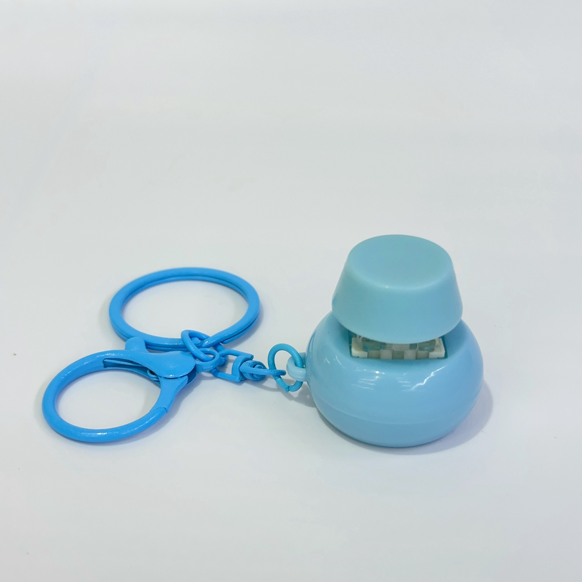 Blue round colorful lobster clasp