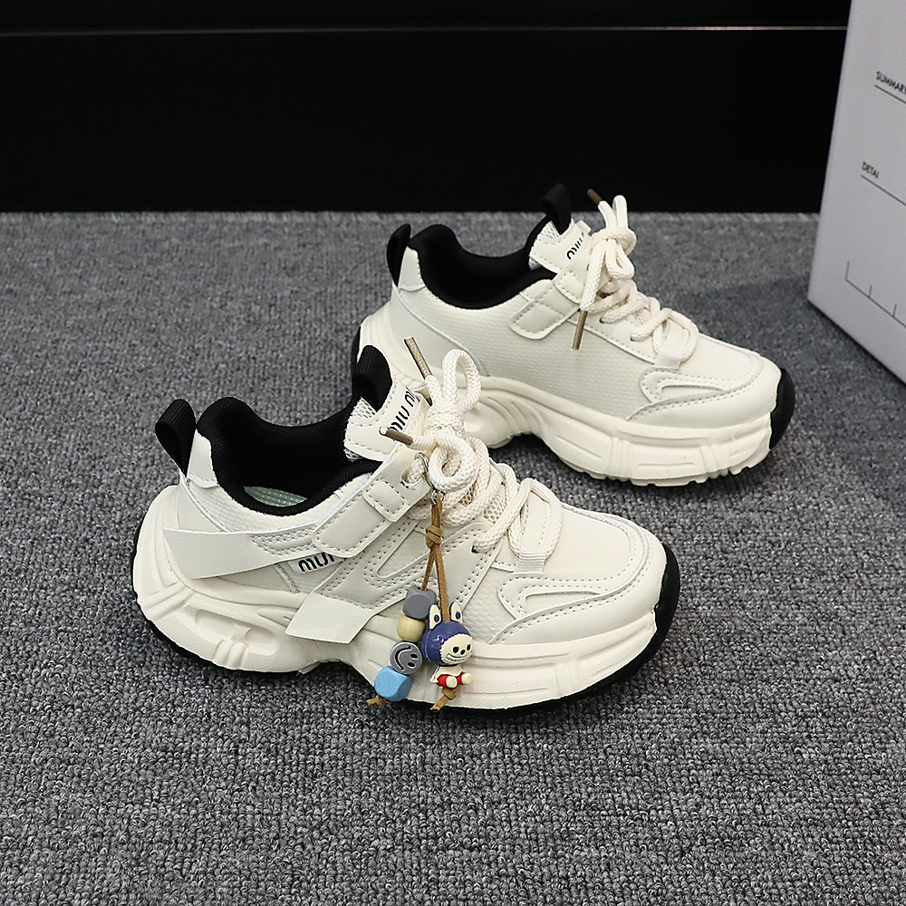 Zapatos deportivos de moda para niños zapatos de carreras diarios versátiles zapatos blancos de primavera nuevos zapatos de moda para papá 5344