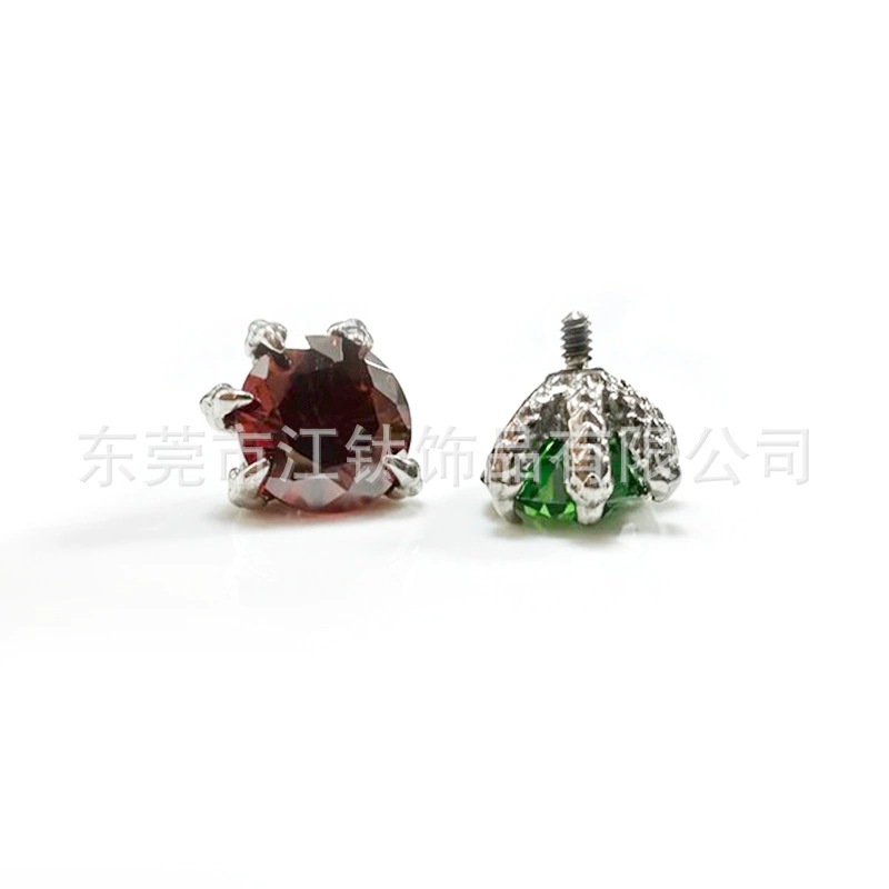 Серьги, цирконий, металлический физиологический пирсинг губы