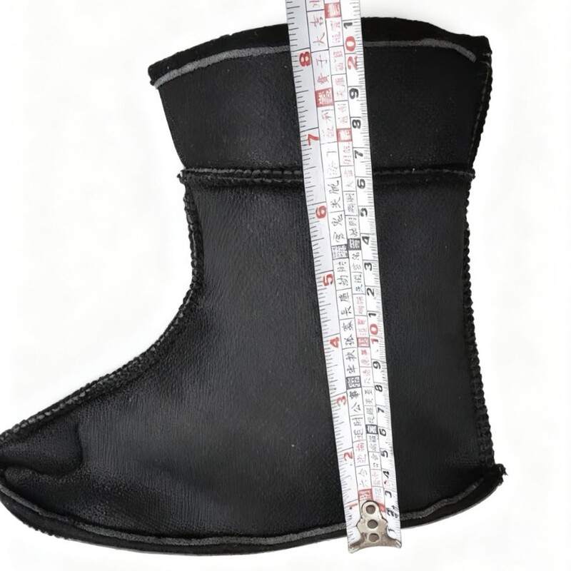 Winter Water Shoe Covers with Lining, Inner Liner, Fleece Cover, Rain Shoe Cotton Socks, Low-Cut, Mid-Cut, Warm Cotton Cover, Women's Short-Cut