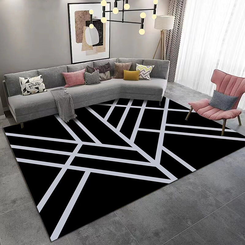 Comercio exterior transfronterizo en stock sala de estar alfombra de piso habitación llena de alfombra de área grande hogar mesa de café sofá Manta