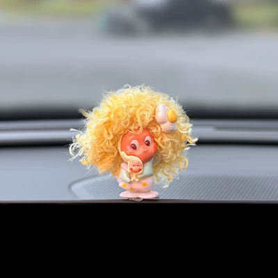 Display Car Interior Decoration — Car ornaments - afro-held-in-the-palm-of-the-hand