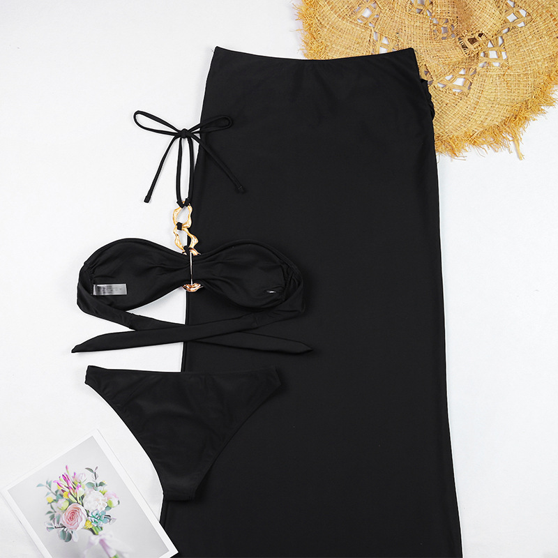 Set bikini sexy da donna con gonna lunga – costume due pezzi_voghion.com
