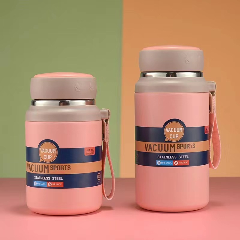 Nuevo 316 taza de vacío grasa muelle Oficina taza de doble capa de acero inoxidable taza de vacío de alta apariencia portátil de viaje de negocios