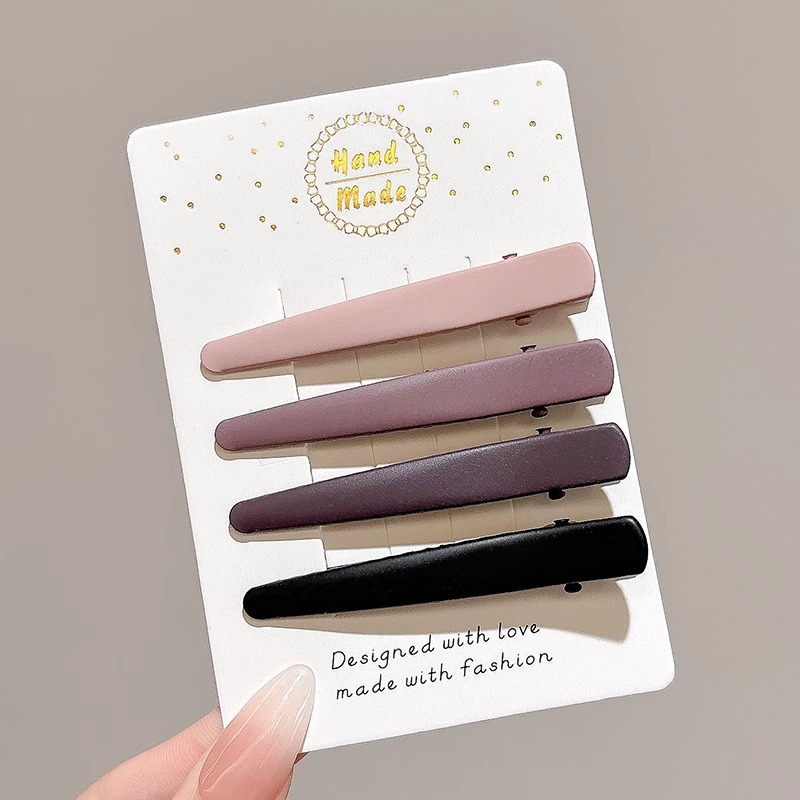 Meilad clip de cabello simple clip de una palabra 2025 nuevo clip de cabello de alta calidad maquillaje sin marcas lateral clip de frangeo adornamiento para el cabello