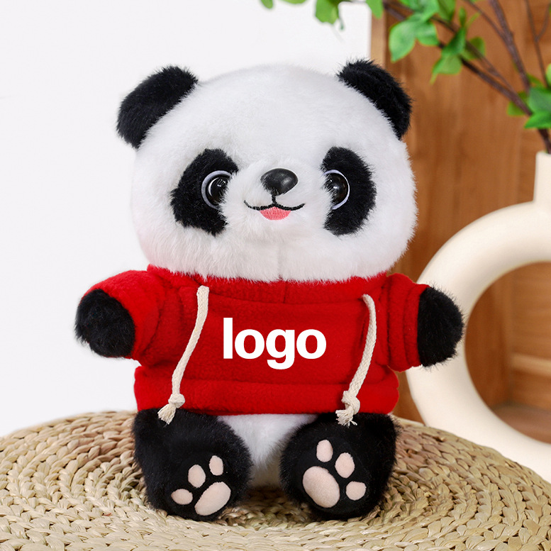 Juguetes de peluche Panda LOGO Coche 4s Tienda Juguetes Lindo Panda Simulado Muñeca Panda Regalo