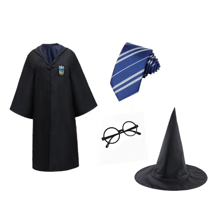 Халат Ravenclaw + галстук + очки + шапка