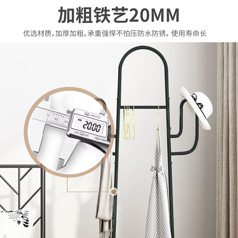 Perchero de lujo ligero nórdico, perchero multifuncional para el hogar de piso, perchero de cactus creativo, perchero de sala de estar