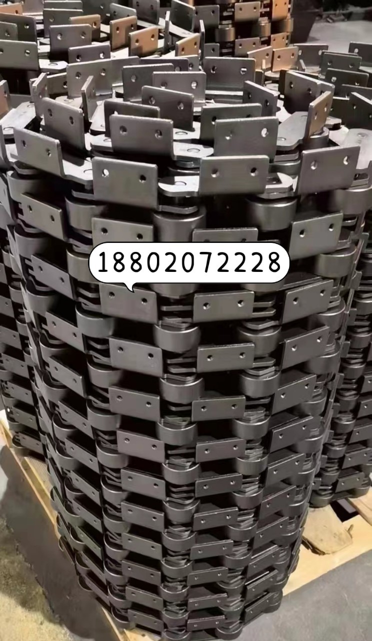 弯板链条节距100工业碳钢输送链不锈钢加厚76.2单双侧弯板传动链