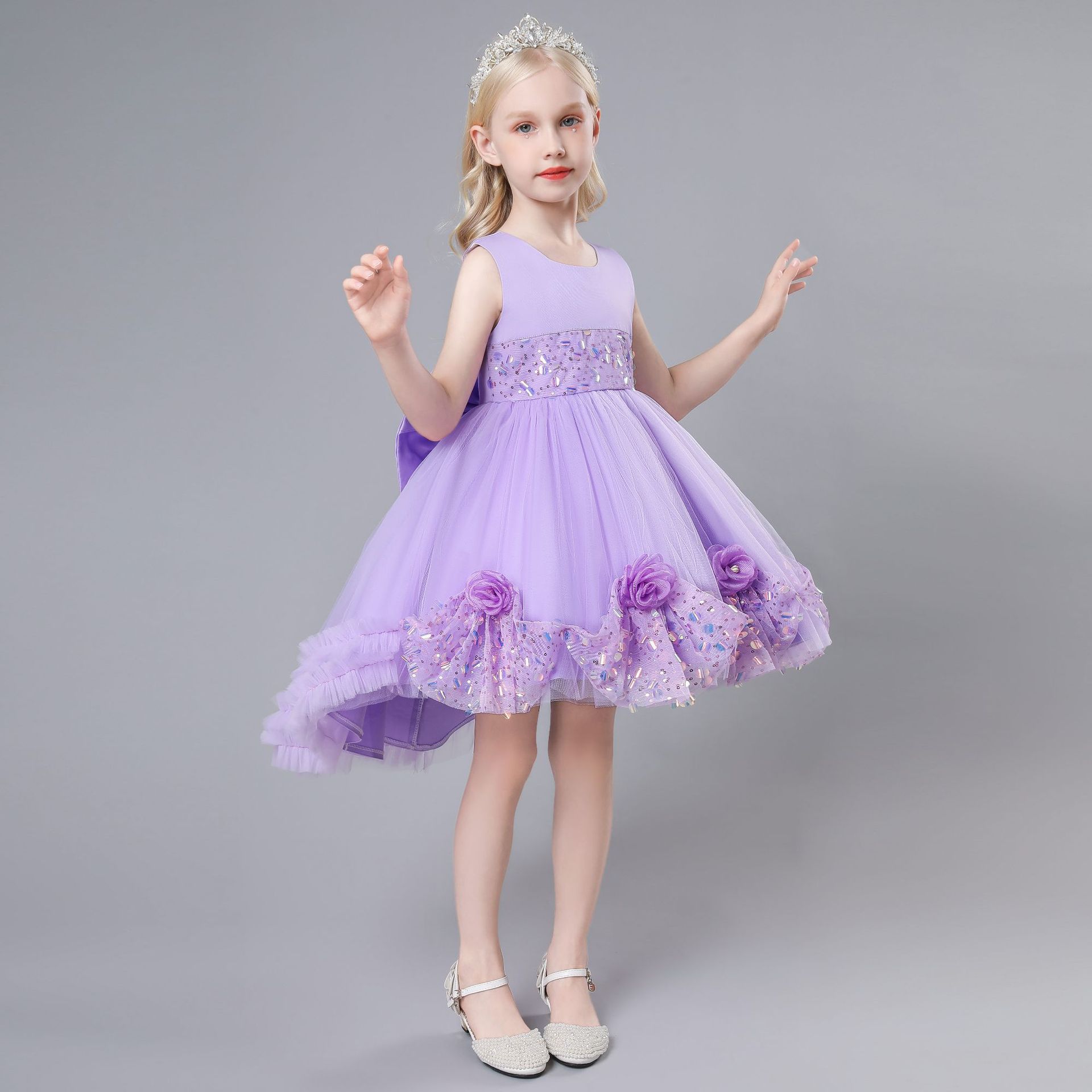 girl Evening dress Foreign trade Children's clothing Tailing Princess Dress wholesale children Costume Dress Jacobs Pompous skirt