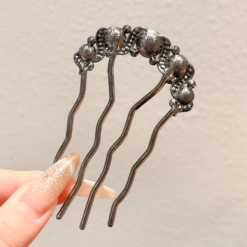 Sensor de alto nivel de cabello de cuatro dientes de cabello de perlas de cabello estilo universal