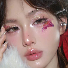 演唱會臉貼閃粉蝴蝶紋身貼妝容蝴蝶貼紙音樂節裝飾眼妝防水持久臉