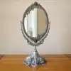 Antique pewter color high 29CM double-sided mirror