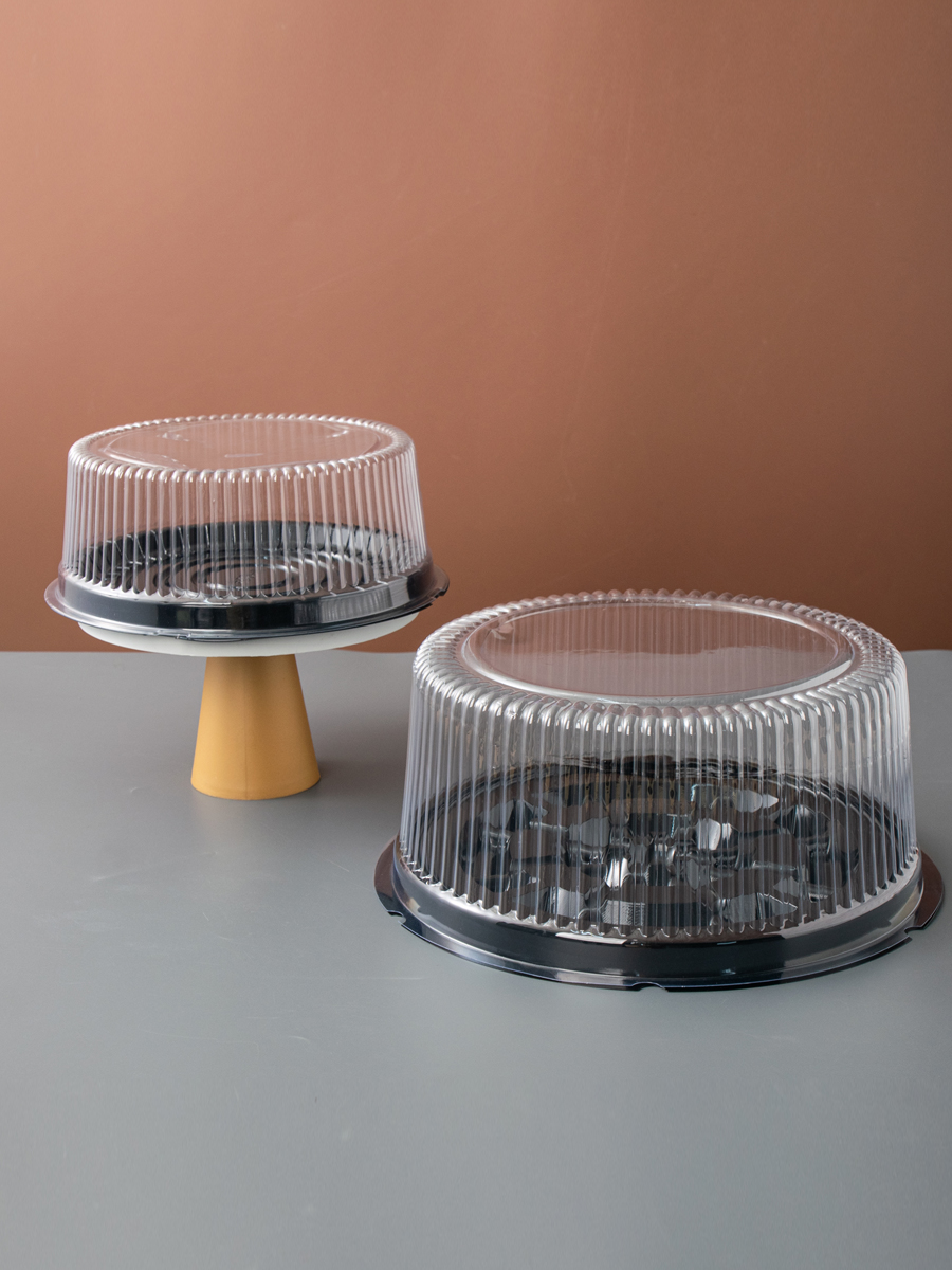 3/4 / 4 / 6 / 8 / 9 / 10 / 11 / 14 pulgadas caja de pastel transparente caja de embalaje de pastel de cumpleaños qifeng mousse caja de embalaje