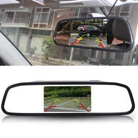 1套 颜色：图片色 材质：塑料 车载后视镜显示器 倒车影像显示屏