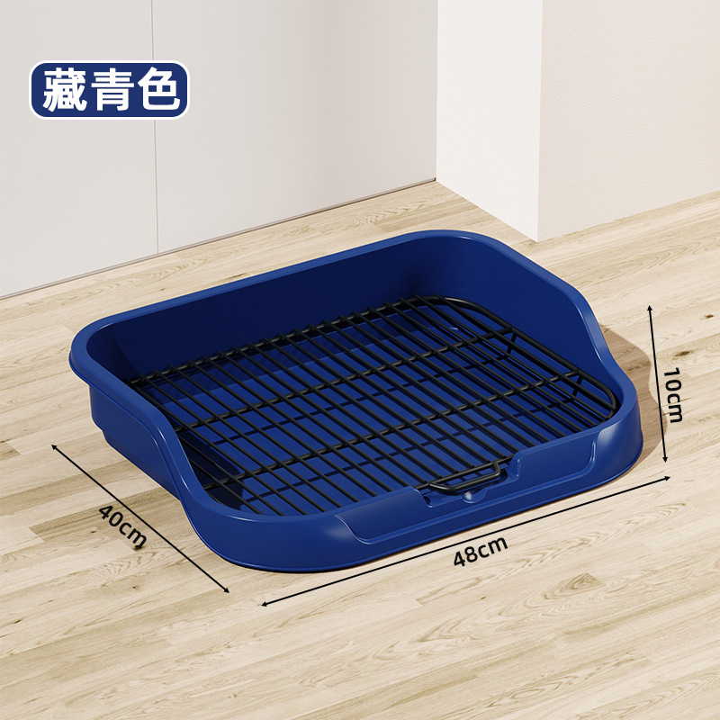 Inodoro para perros, lavabo de mierda de gran tamaño, inodoro para perros de panel plano, anti-orina, salpicaduras externas con columna extraíble y lavable, punto rápido