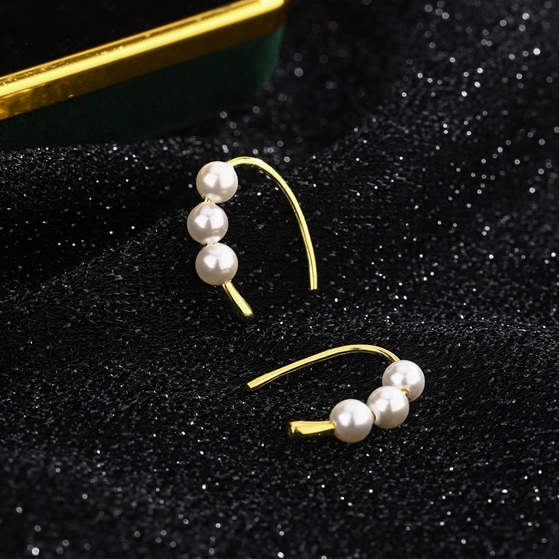 Серьги-крючки Difeng S999 из серебра с жемчугом для женщин, уникальные, с каплевидным узором, новинка лета 2024 года, украшение для ушей