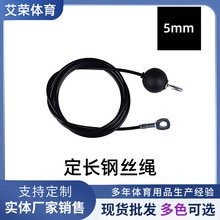 健身器材配件钢丝绳滑轮钢索自制DIY包胶高位下拉飞鸟龙门架家用