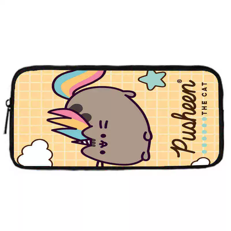 Рюкзак учебный Pusheen Fat Jimao с принтом периферийного типа, через стекло, зарубежная торговля, школьный рюкзак