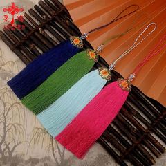 靈振新品景泰藍琺瑯工藝流蘇掛件古裝漢服旗袍壓襟吊穗走馬燈穗子