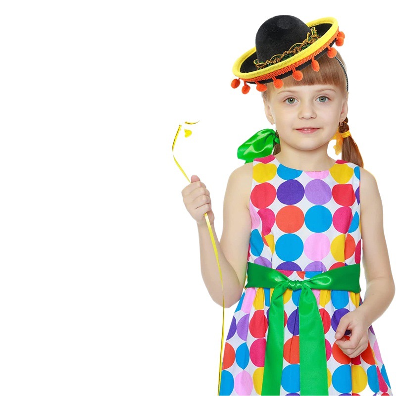 Nuevo diadema gorra México sombrero de fiesta sombrero mini sombrero con borde de bola