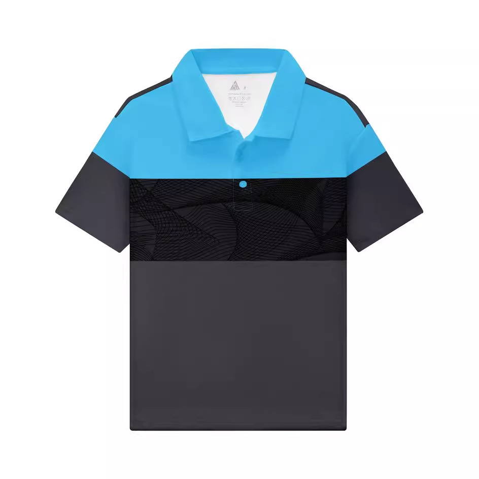 Polo shirts for kids and toddlers, a best-selling style on Amazon cross-border e-commerce platforms, fashionable color-blocked casual collared tops.