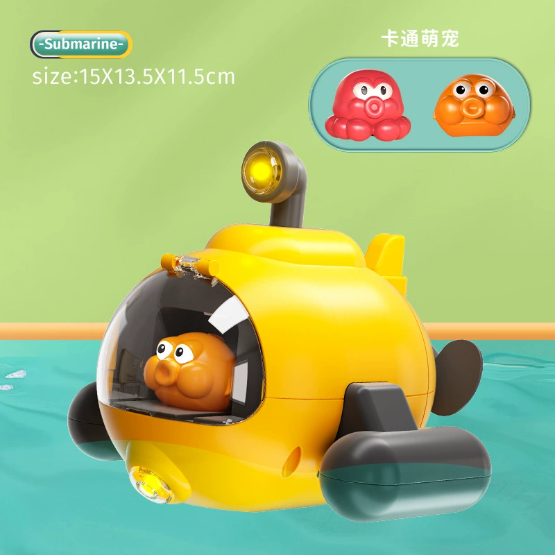 Заводная игрушка для игры в воде, для ванны, подводная лодка