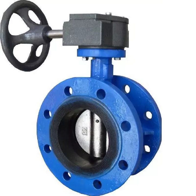 调解性蝶阀用软密封双机头涡轮法兰D341X常压蜗轮软密封法兰