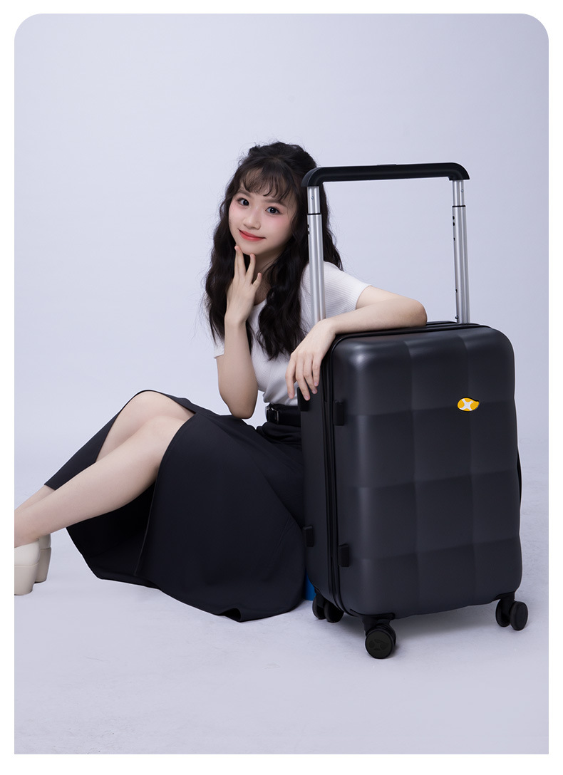 Vali kéo Mango Bird 20 inch chống rơi chống mài mòn, cổng sạc tiện lợi — Thanh kéo rộng có khóa kéo chống nước và cổng sạc hành lý màu hồng chi tiết 20