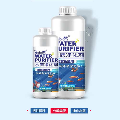 500ml水质净化剂鱼缸水质净水用水质清澈消化菌鱼药活菌批发RB