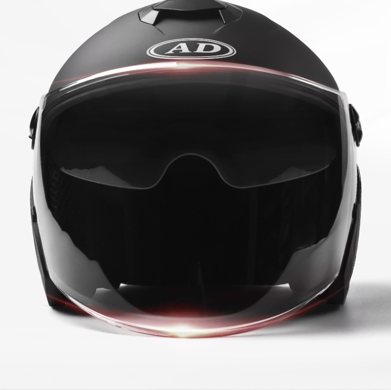 Ad Electric Motorcycle Helmet for Men and Women, Winter Warm Battery Car Safety Helmet, Universal 3C Certified Half Helmet for All Seasons