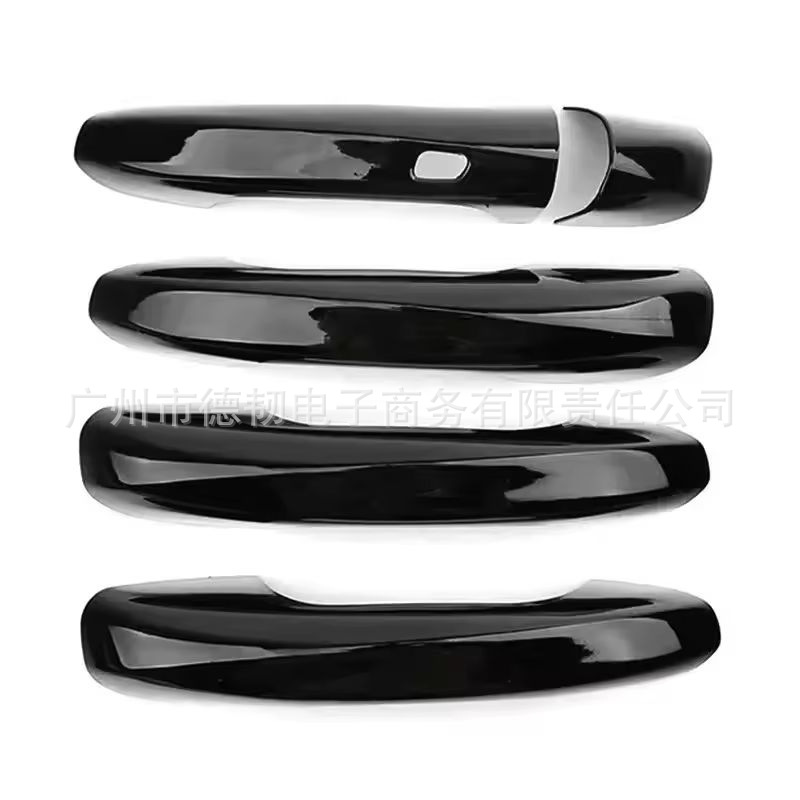 Suitable for Mercedes Benz CLA GLC A C E Class, glossy black door handle with carbon fiber finish