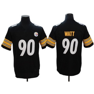NFL Steelers Second Generation Olive Suit Steelers 22#WATT90# 24# 8#10# Foreign Trade Wholesale