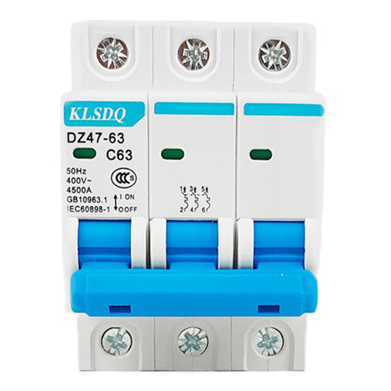 Air circuit breaker DZ47-63/3P miniature circuit breaker 16A 20A 32A 40A 63A protective switch wholesale