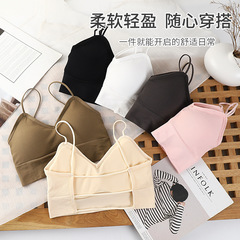 辣妹美背抹胸內衣女士打底裹胸大露背文胸性感外穿吊帶背心文胸