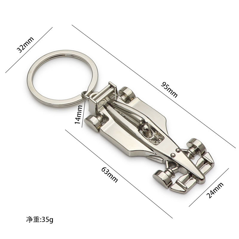 Llavero de carreras de F1 creativo colgante pequeño regalo club de carreras recuerdos se puede personalizar con láser LOGO