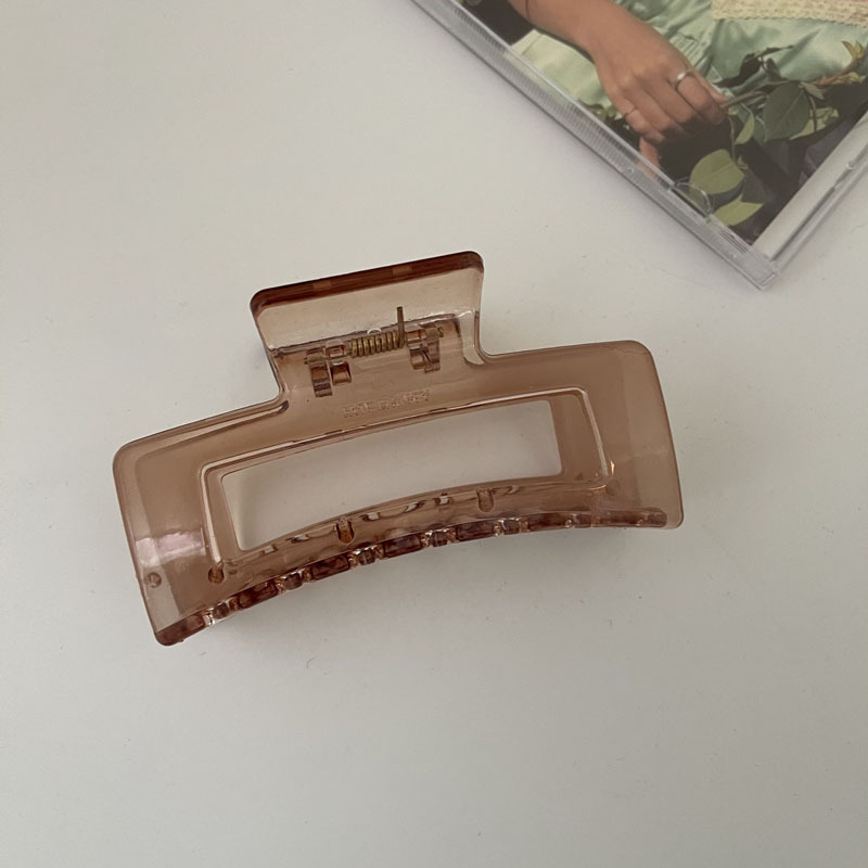 Rot und Braun gemischt clip sammlung einfache dame haar curler große zurück Löffel bad praktische clip clip_voghion.com