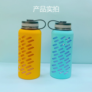Hydroflask 18-32-40oz Cross-Border Supply Space Bottle Silicone Anti-Scald Cup Sleeve Protective Cover in Stock for Quick Delivery