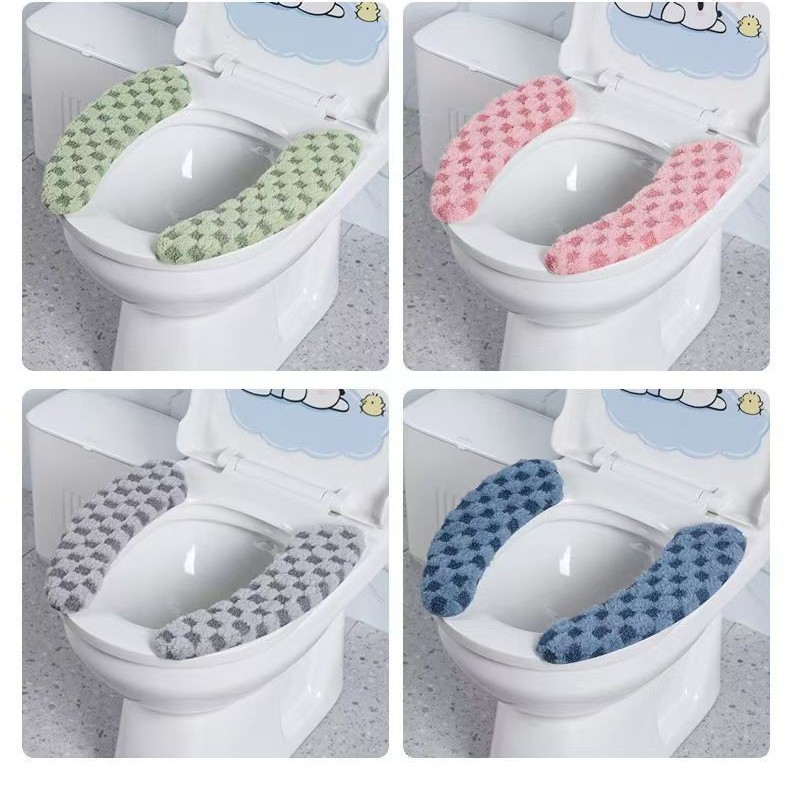 冬季新款马桶坐垫秋冬马桶垫家用加厚粘贴式马桶圈四季通用可水洗