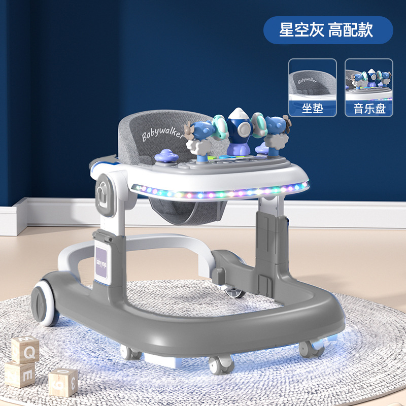 El andador para bebés y niños pequeños es anti-vuelco durante 6-18 meses.