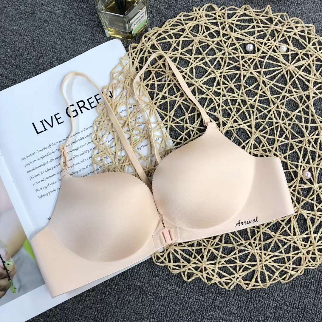 Filipina brillante ropa interior sin costuras de espesor medio de alta calidad push up multi-color multi-tamaño sujetador inalámbrico al por mayor